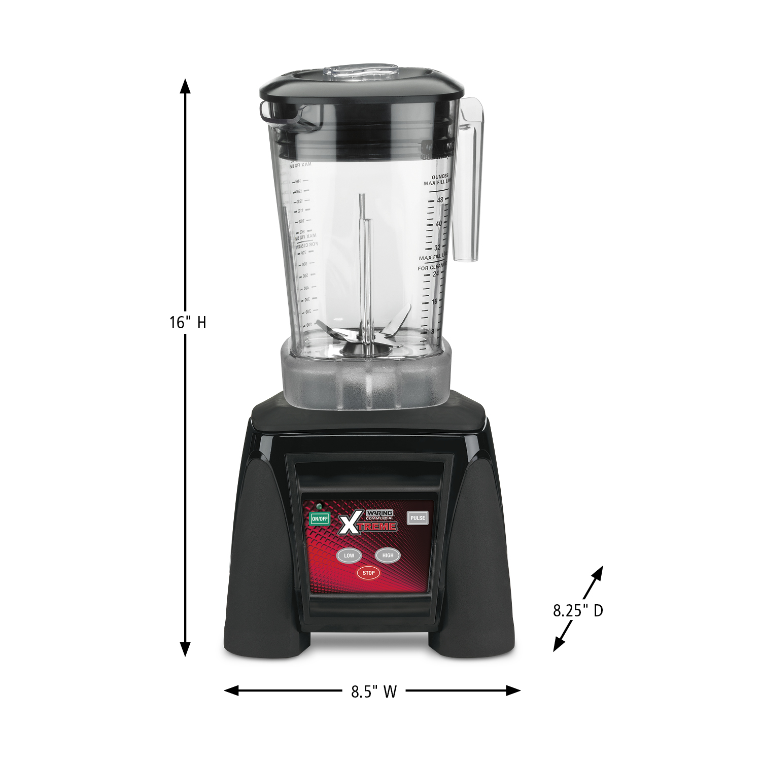 Waring Commercial Hi-Power Electronic Keypad Blender with 48 oz 