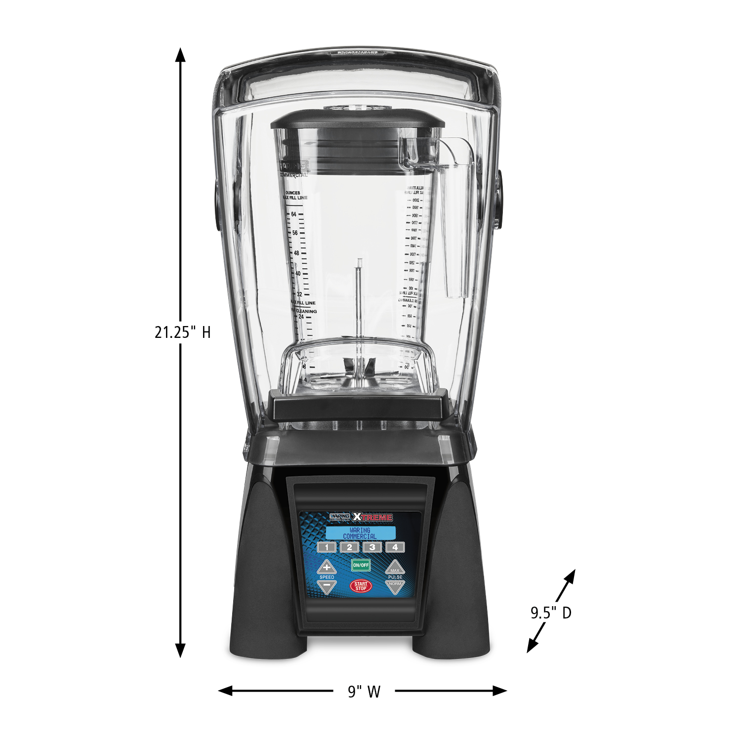 Waring Commercial Reprogrammable Hi-Power Blender with Sound 