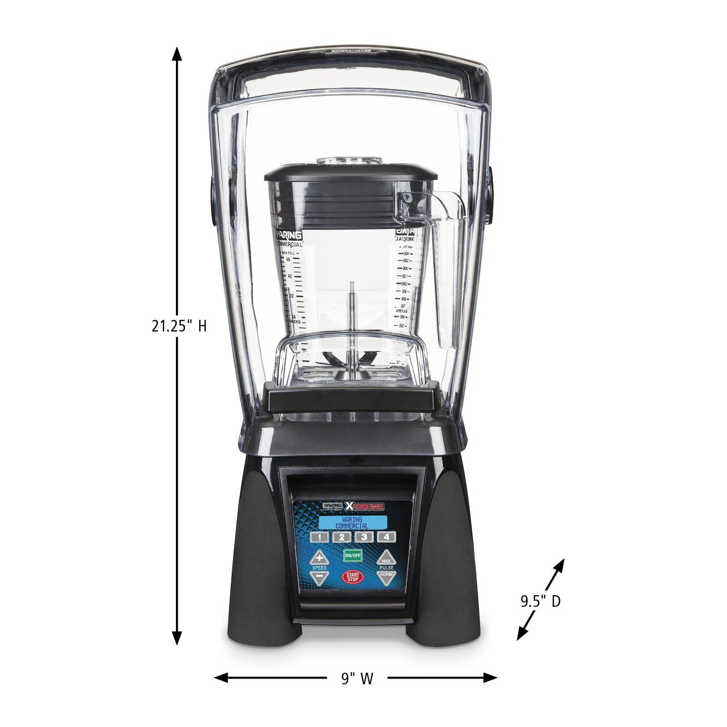 Reprogrammable Hi-Power Blender with Sound Enclosure and 48 oz