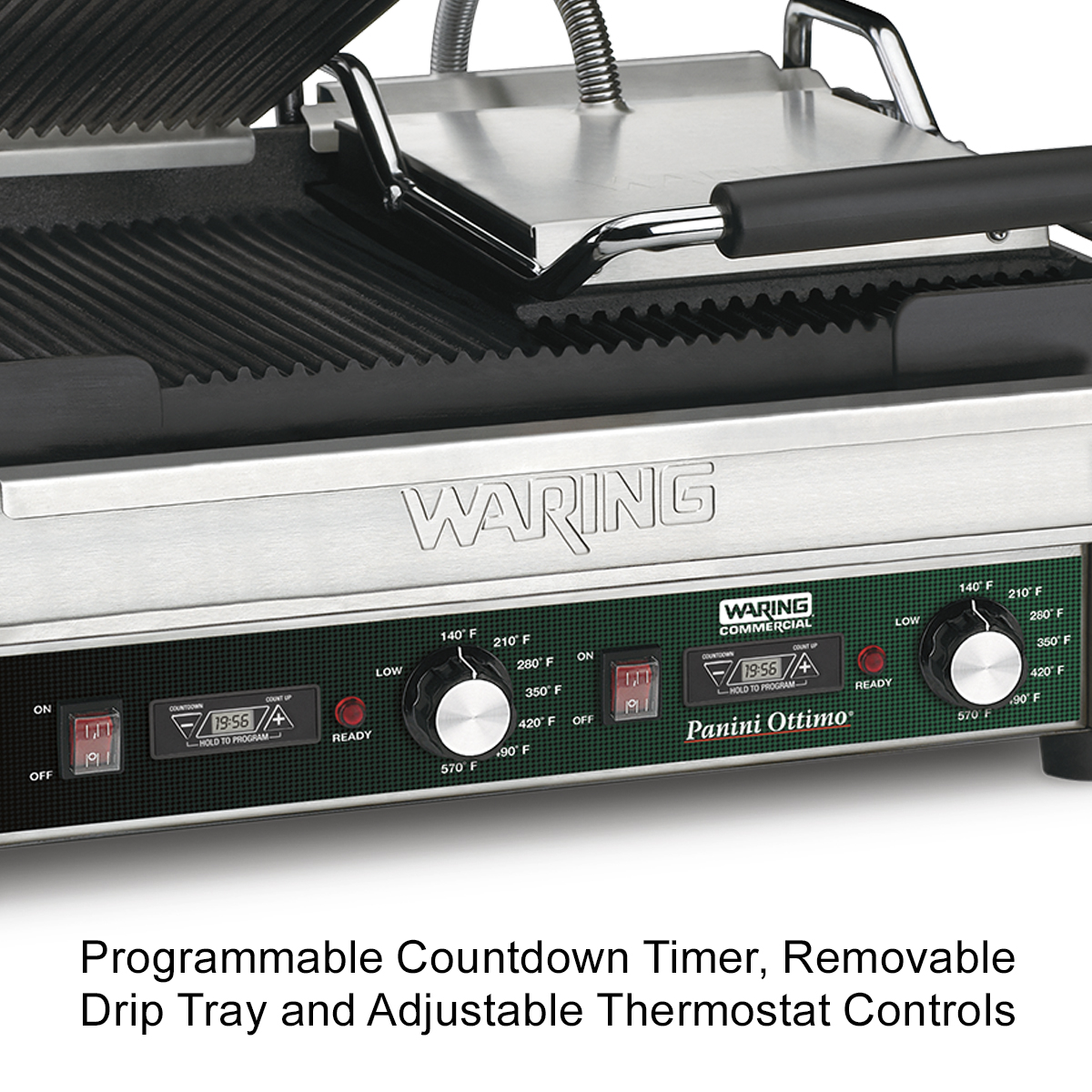 Waring Commercial Double Italian-Style Panini/Flat Grill – 240V