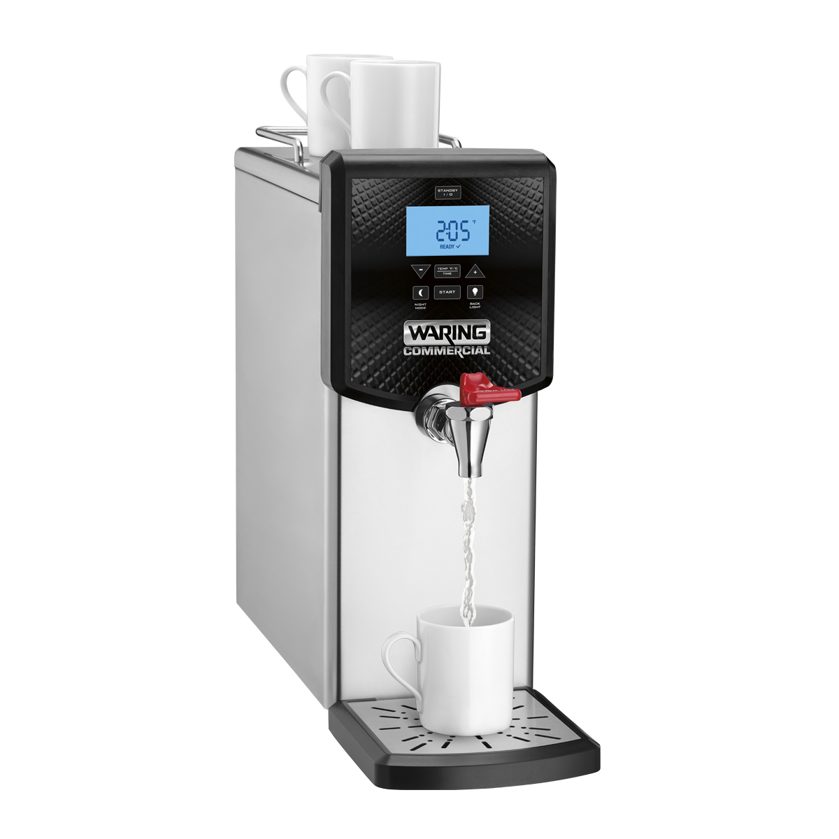coffee pot with hot water dispenser